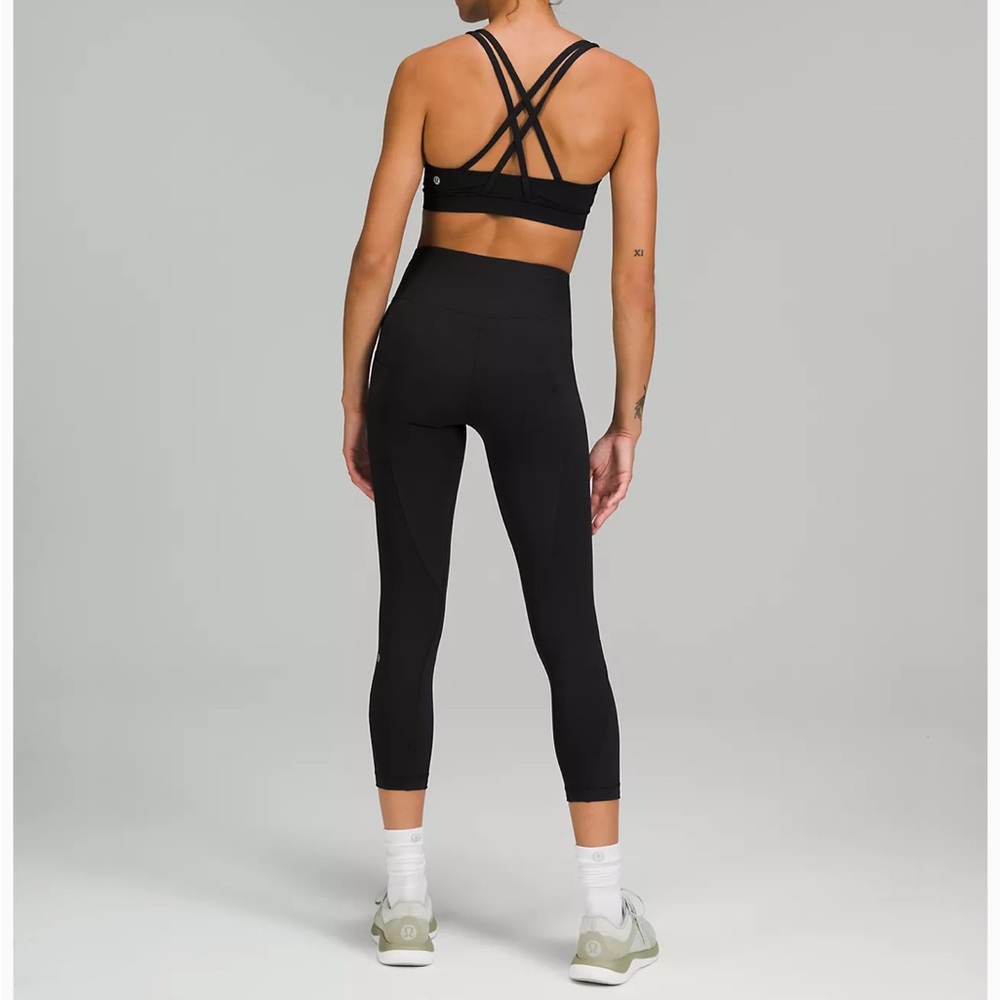 Lululemon, All the Right Places High-Rise Drawcord Waist Crop 23”, black, size 2 - Picture 2 of 8